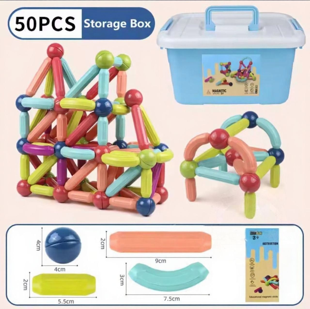 kiddy cubes™ - Creative Magnetic Construction Toy